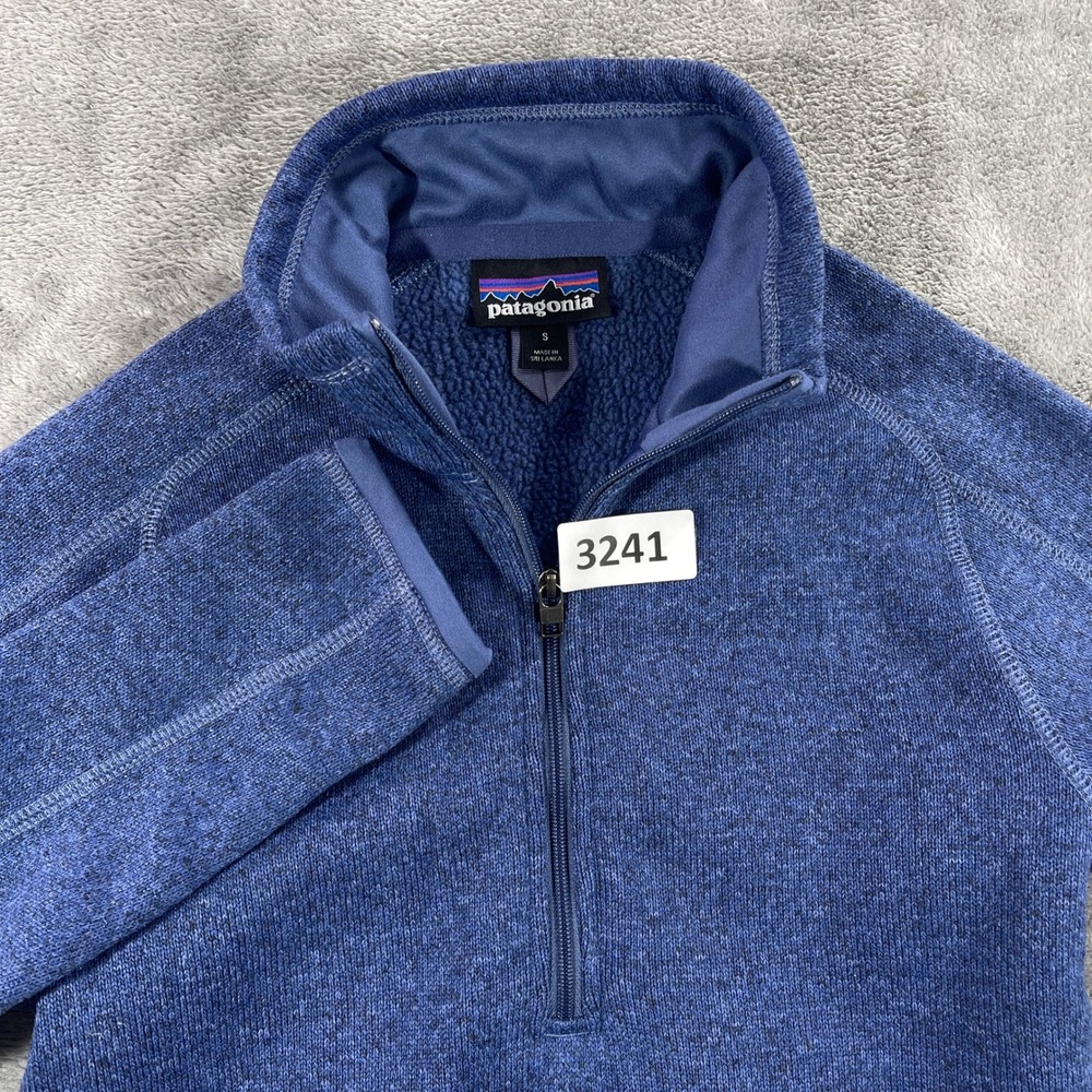Patagonia Better Sweater Women S Blue 1/4 Zip Fleece Pullover 25618 CUBL